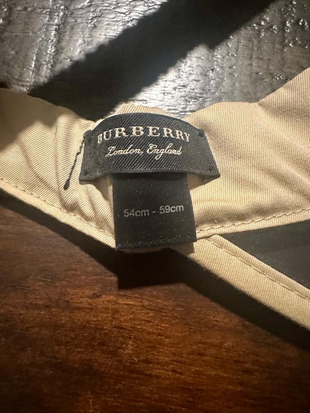 Burberry Beige and Black Visor - Picture 3 of 3